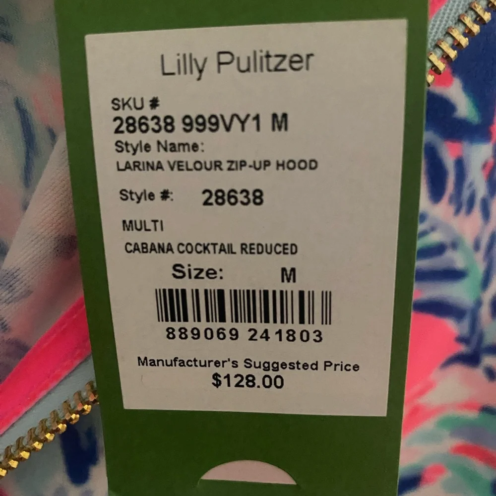 Lilly Pulitzer Multicolor Zip-Up Hoodie - Picture 2 of 8